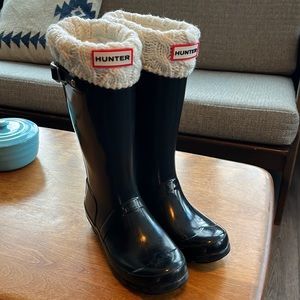 Kids Black Hunter Boots